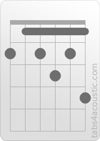 Diagramme de l'accord Gb9 (2,1,2,3,2,4)